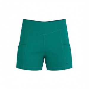 Bad Birdie High Waist Teal Biker Shorts
